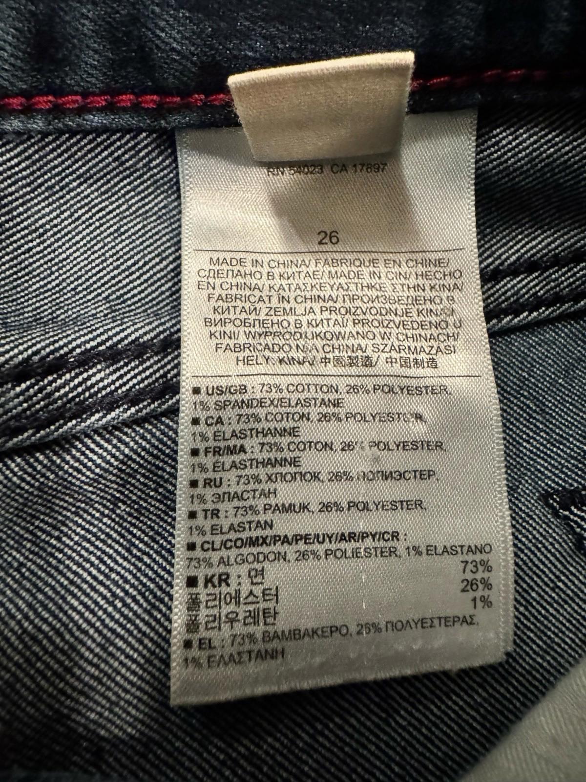 Banana Republic Skinny Jeans Women's Size 26 Blue Low Rise Dark Wash 5-Pocket