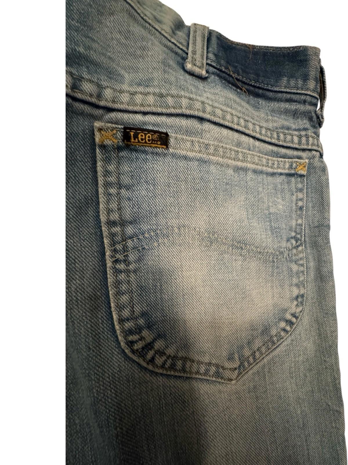 Vintage Lee Rider Jeans 30x30 202-0341 Denim Pants 1970s Talon Zipper 32 x 34