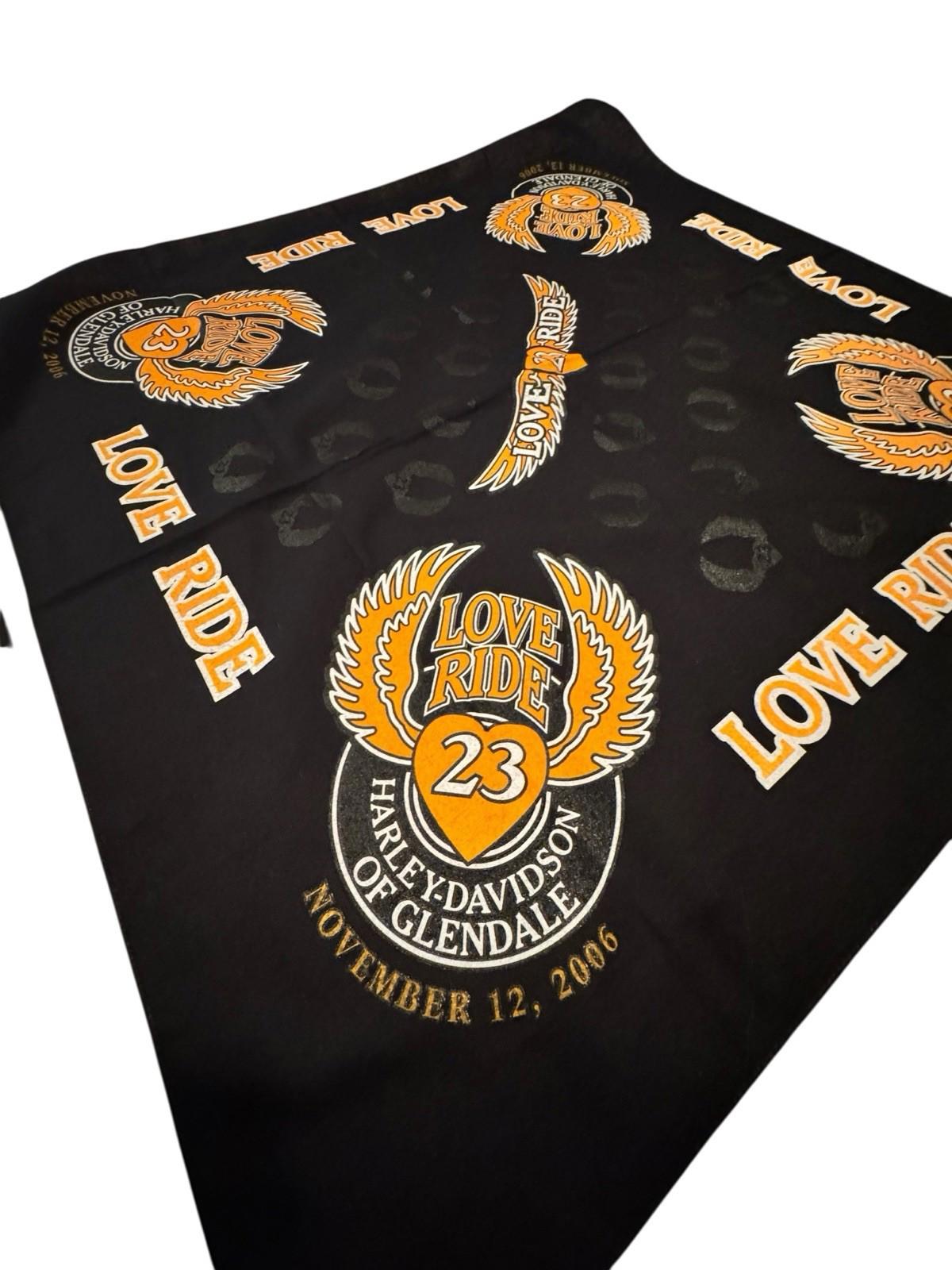 Two Harley Davidson Love Ride Bandanas 12 And 23