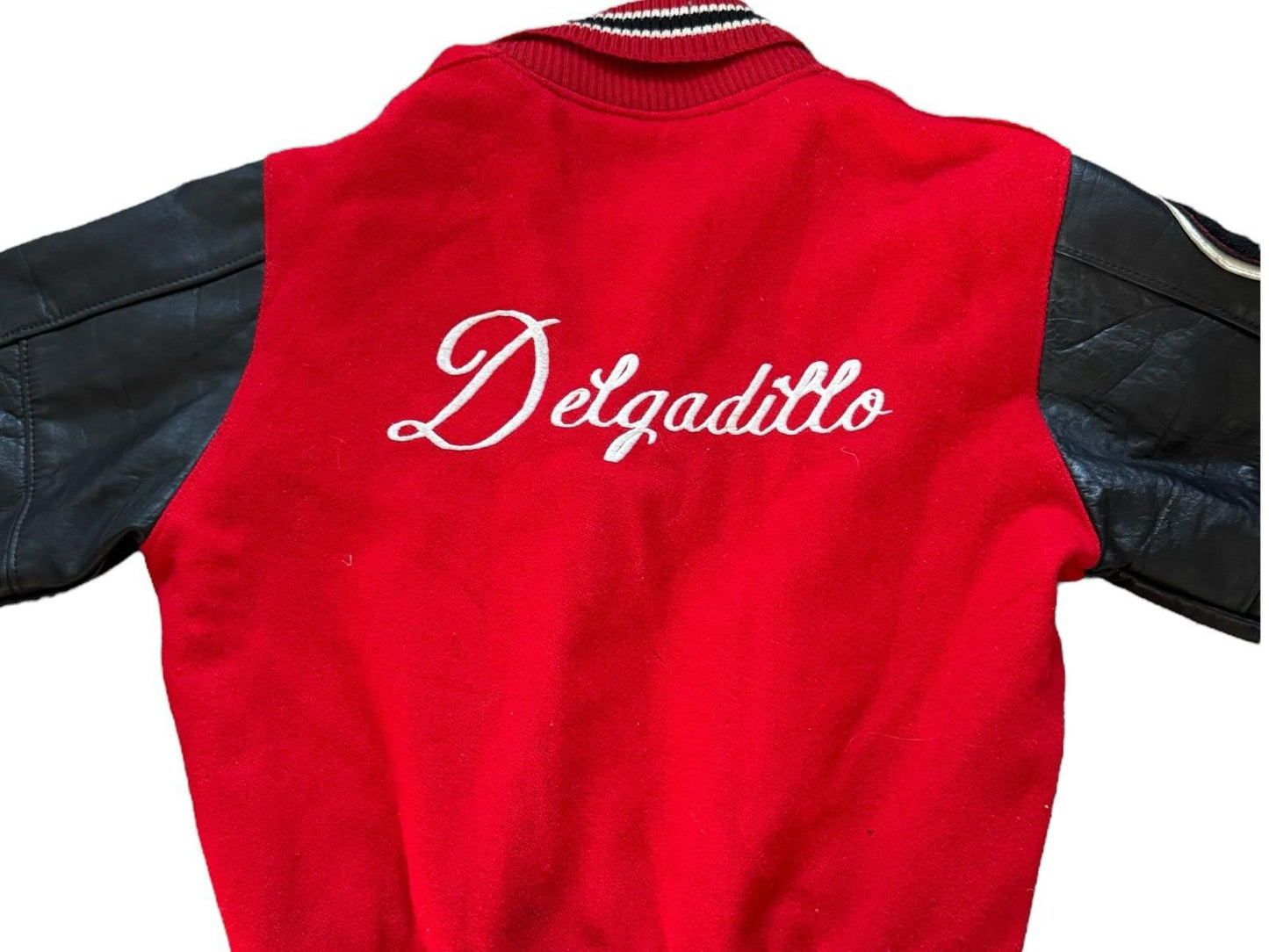 Vintage 1989 Cal Poly Wrestling Football Varsity Jacket Victor Delgadillo 44