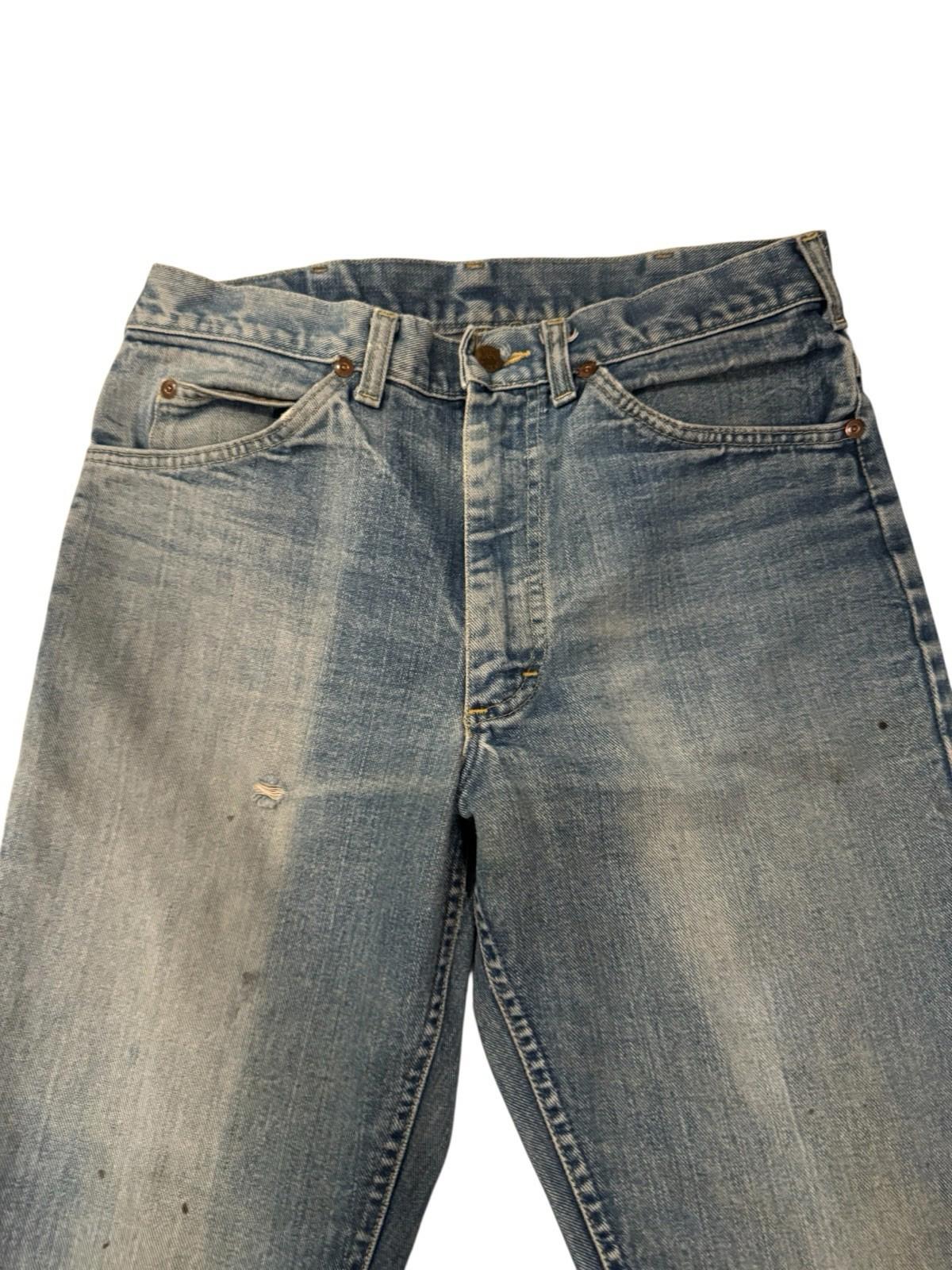 Vintage Lee Rider Jeans 30x30 202-0341 Denim Pants 1970s Talon Zipper 32 x 34