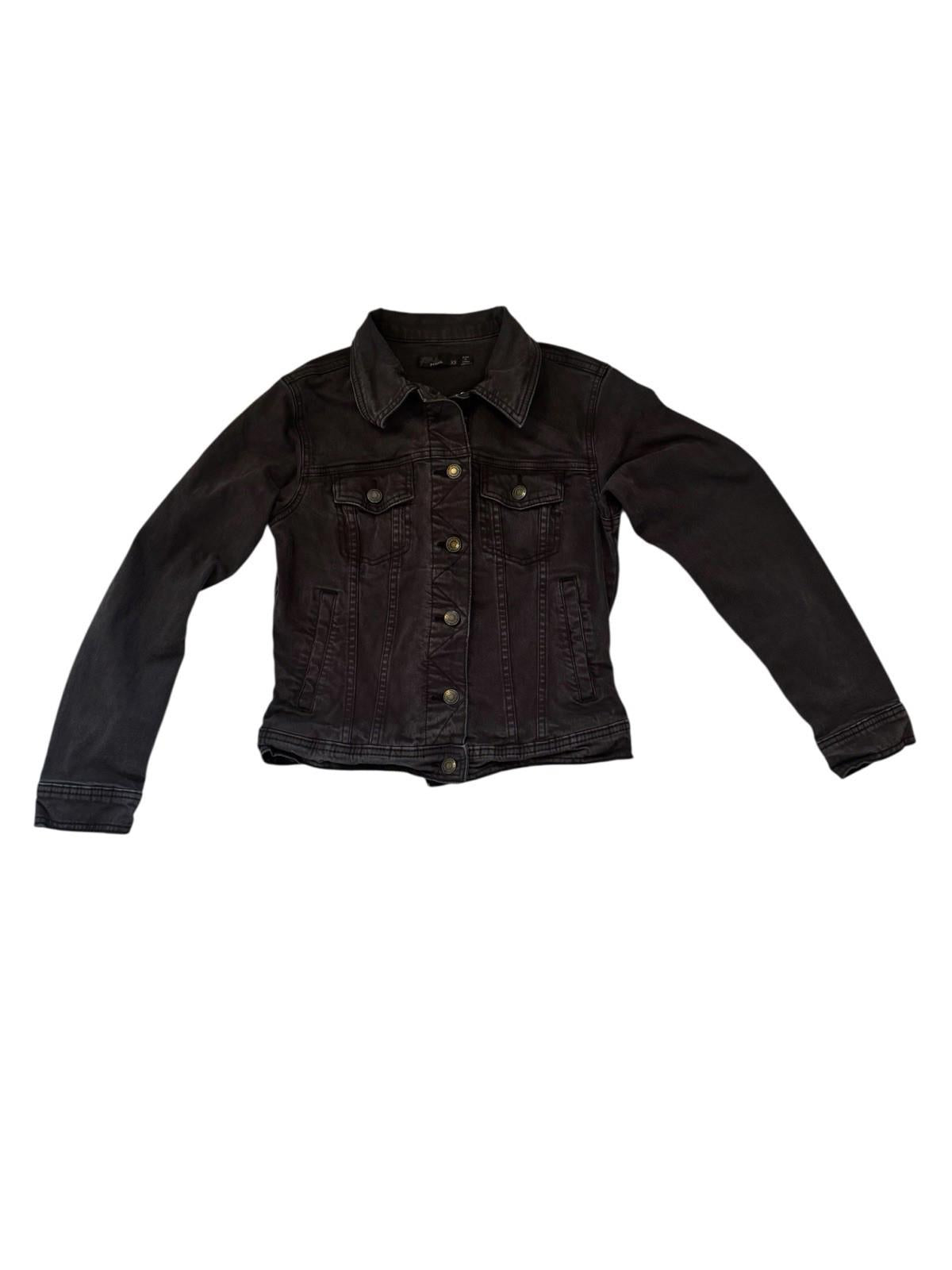 Prana Black Denim Jacket Size Small Women's