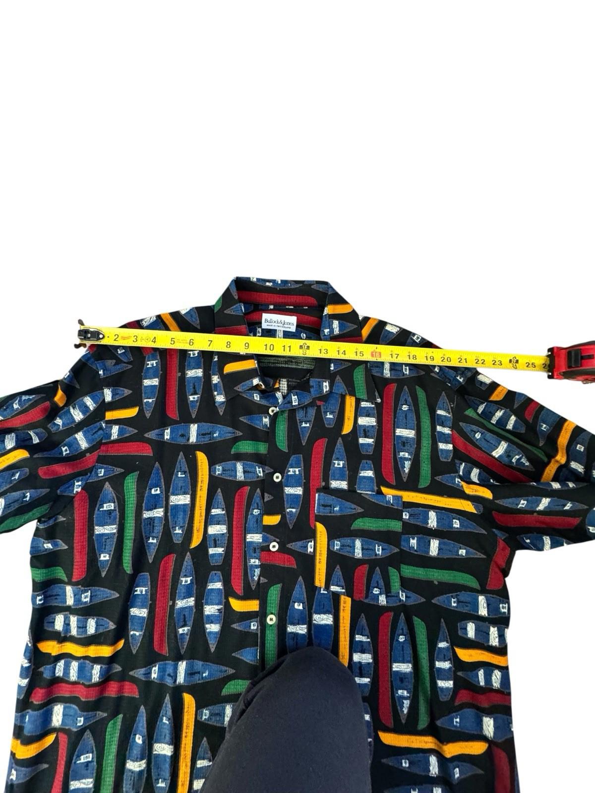 Bullock & Jones Men's Rowing Rowboat Boat Cotton Button Up Down Shirt Swiss XL