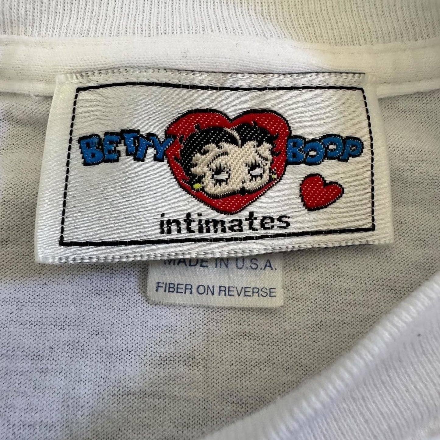 Vintage 1993 Betty Boop Bowling Licensed White Tshirt T Shirt Tee