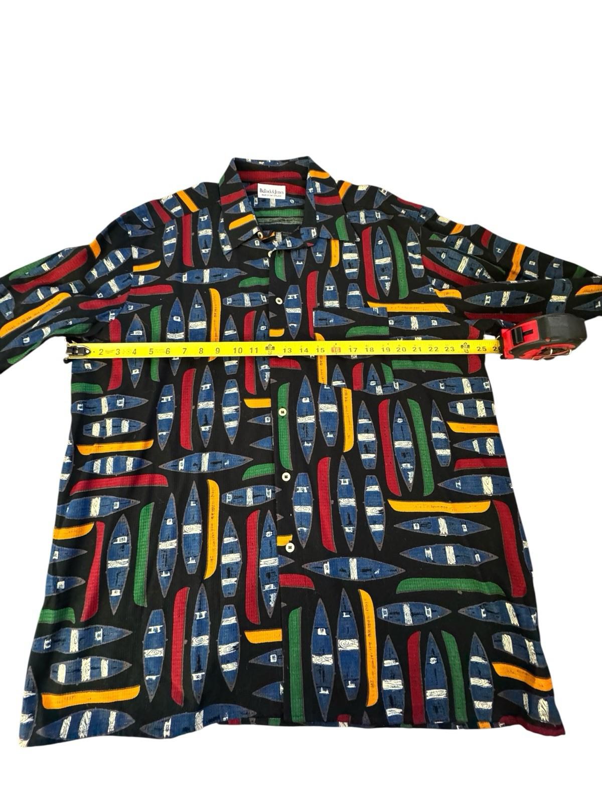 Bullock & Jones Men's Rowing Rowboat Boat Cotton Button Up Down Shirt Swiss XL