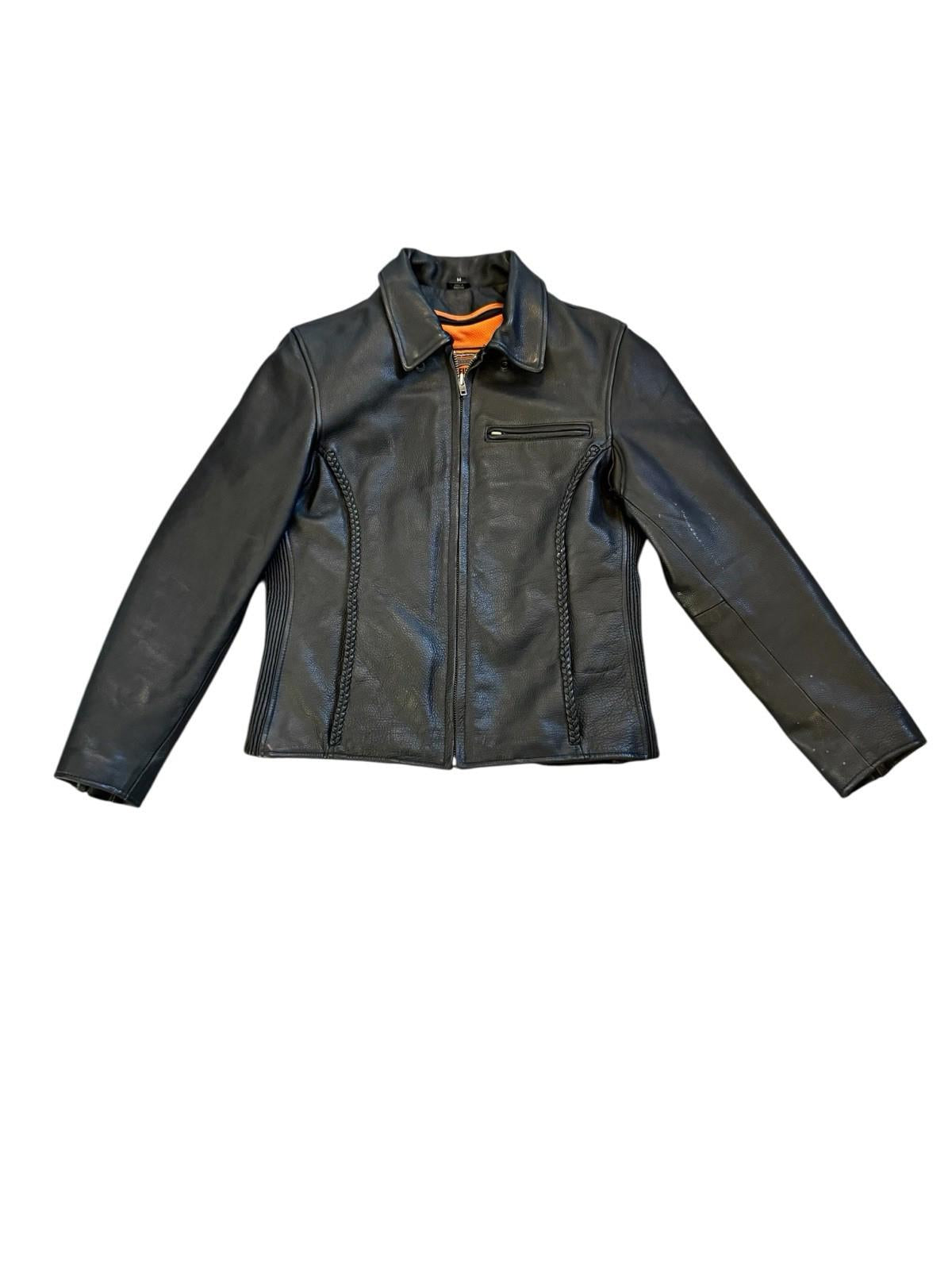 First Classics Black Leather Jacket Womens Motorcycle Biker Lined Thinsulate M