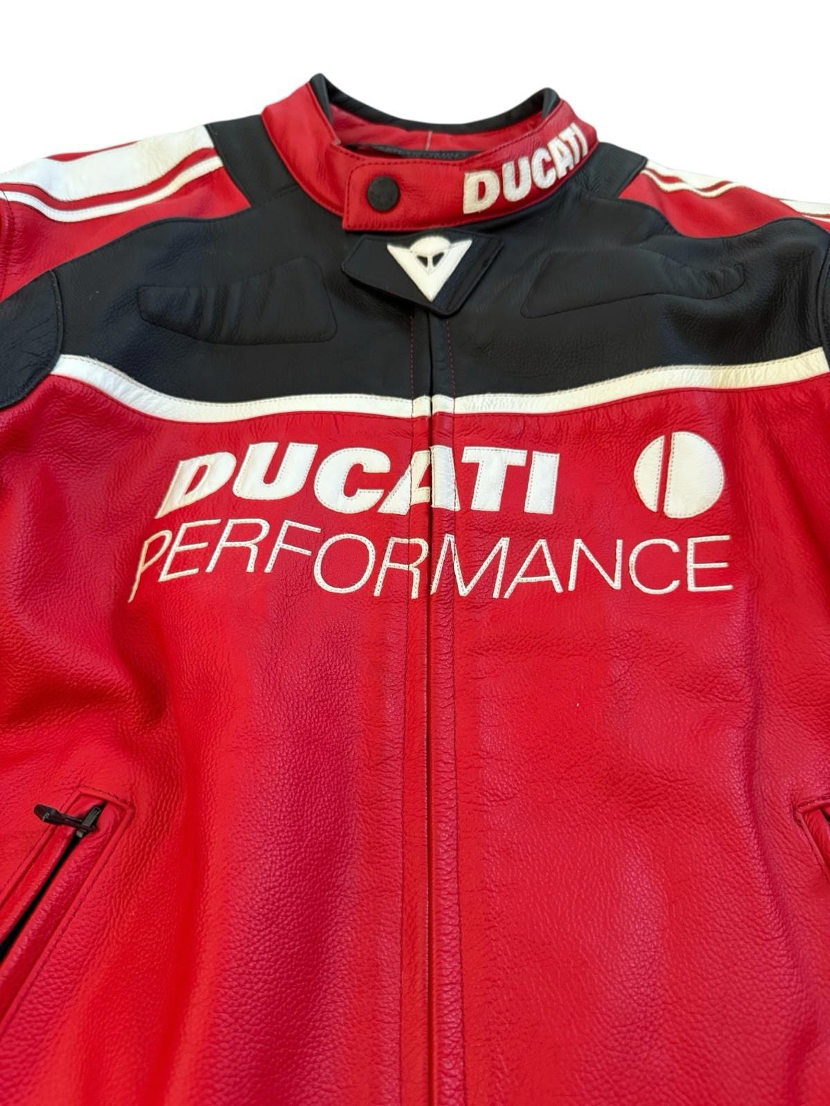 Ducati Performance Dainese Corse Leather Jacket Mens Y2K Motorcycle Biker 56