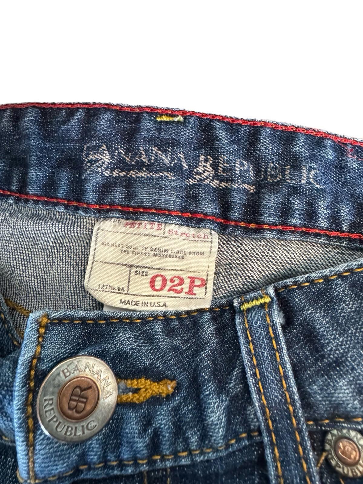 Banana Republic Jeans Womens Petite Stretch Size 2 Dark 16