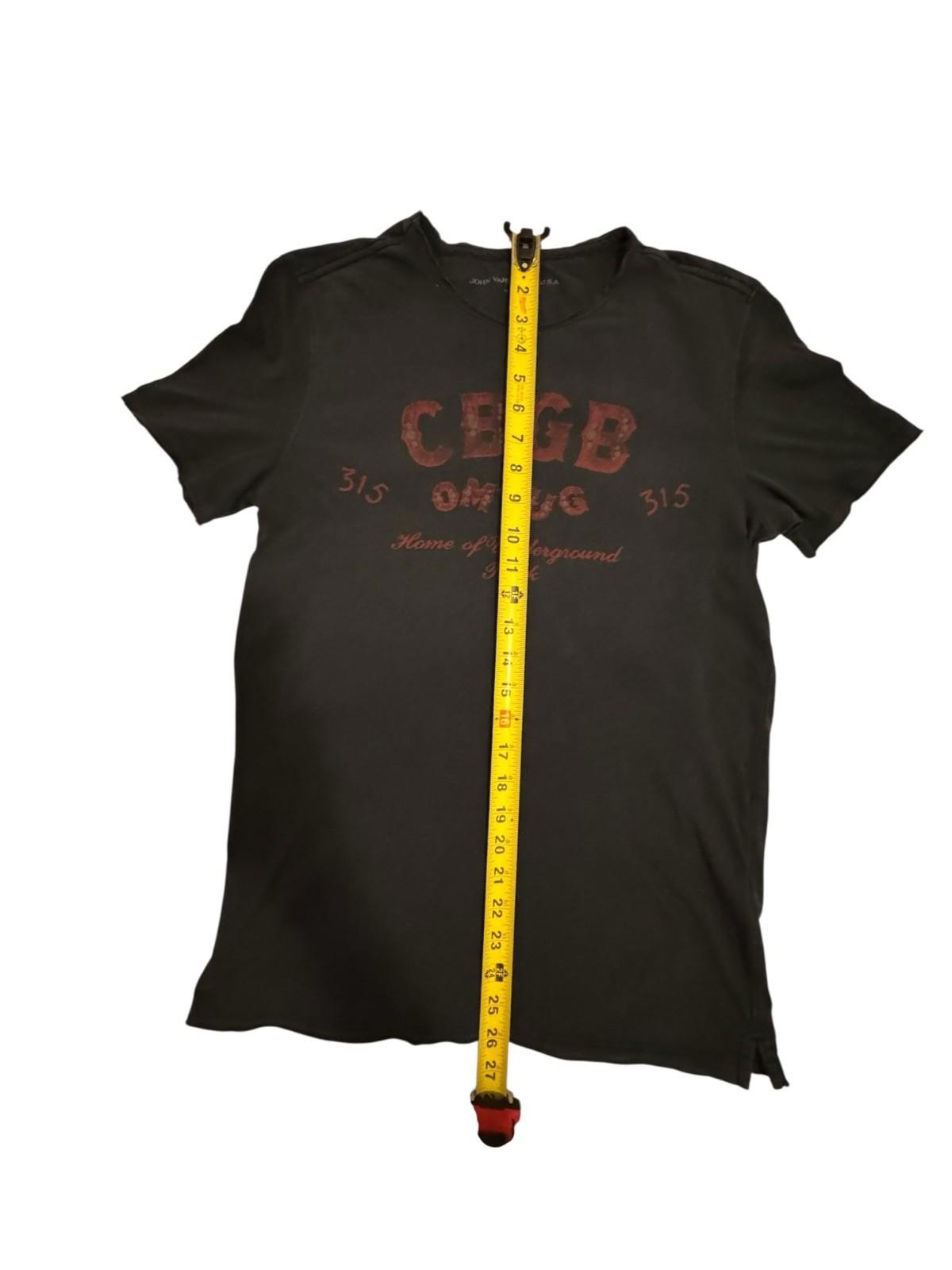 John Varvatos CBGB T Shirt Mens XS Graphic Rock Tee