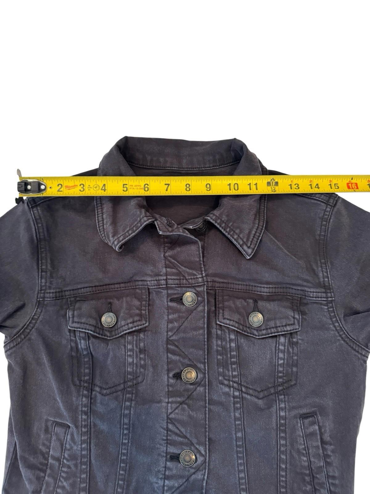 Prana Black Denim Jacket Size Small Women's