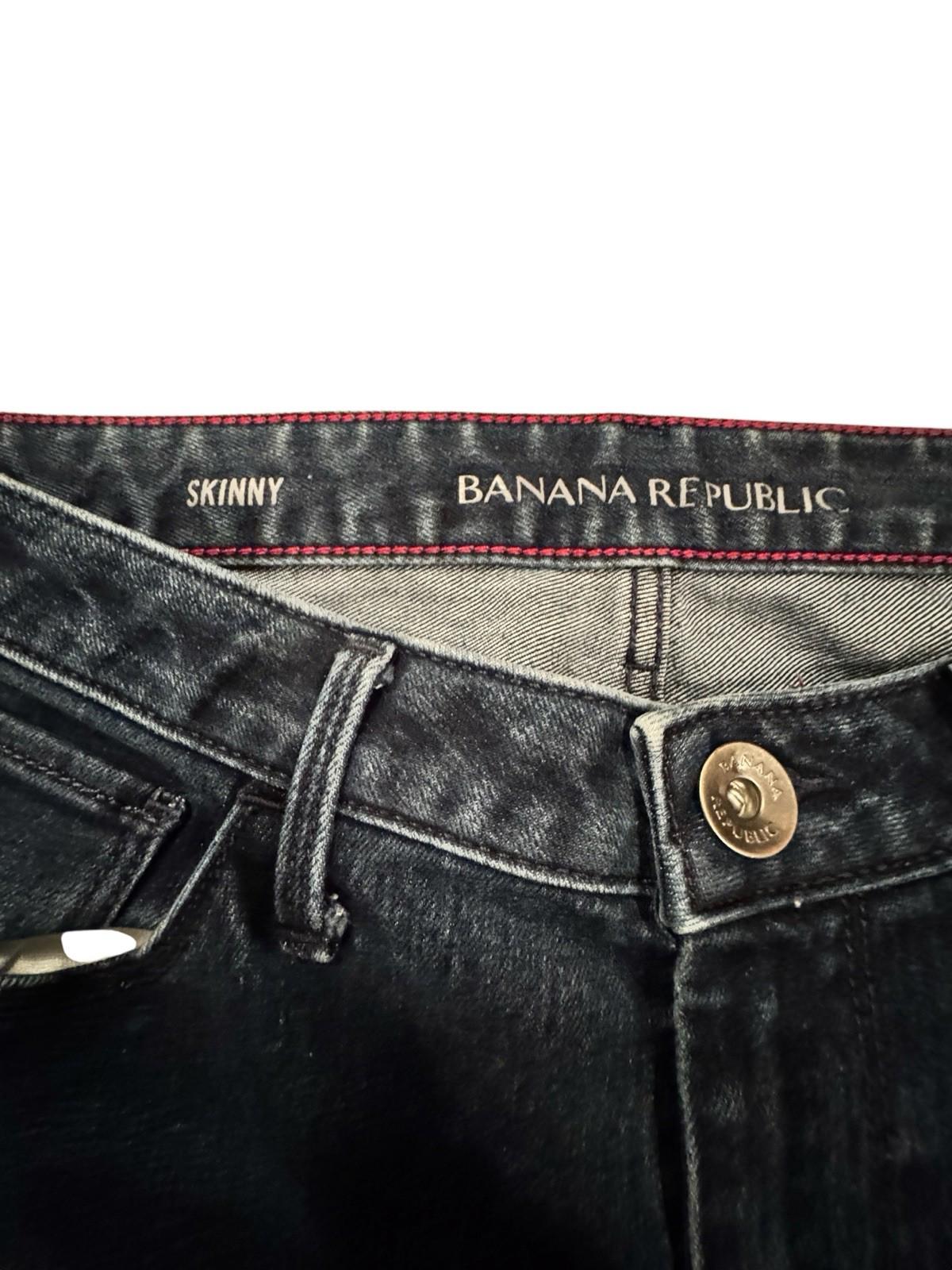 Banana Republic Skinny Jeans Women's Size 26 Blue Low Rise Dark Wash 5-Pocket