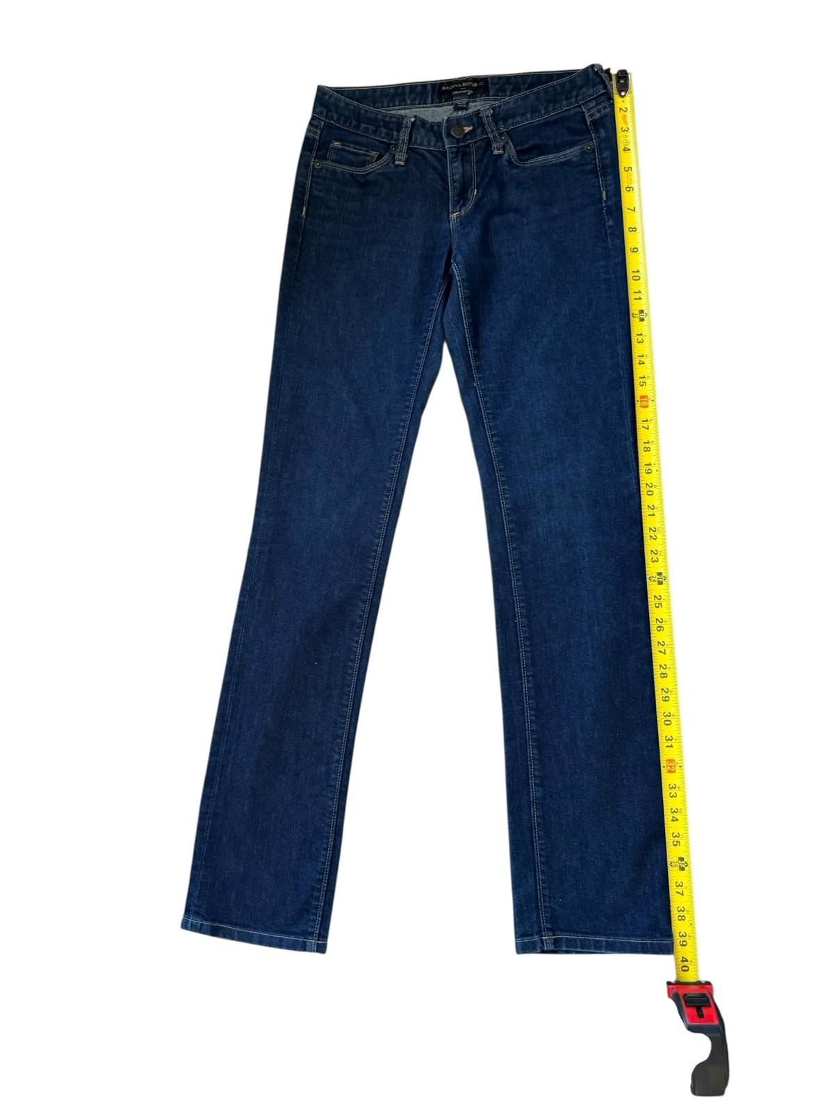 Banana Republic Jeans Womens Straight Leg Size 26 2R 70/30 Cotton/Elastic