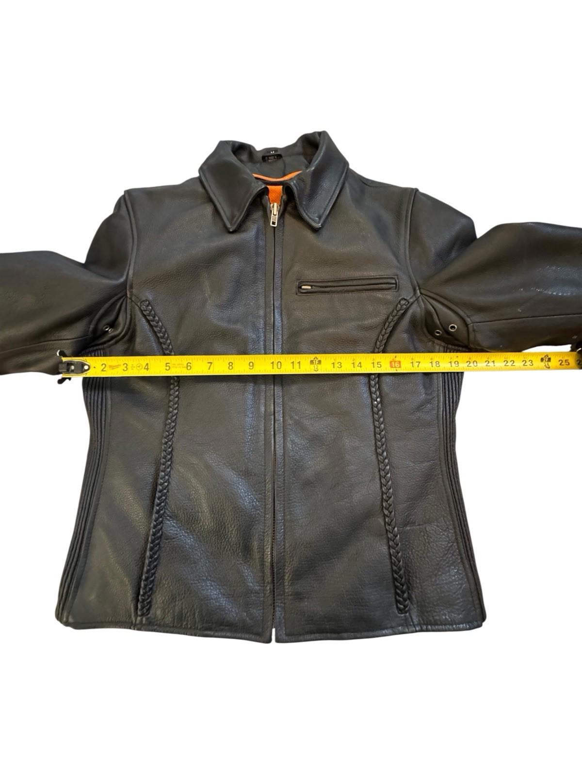First Classics Black Leather Jacket Womens Motorcycle Biker Lined Thinsulate M