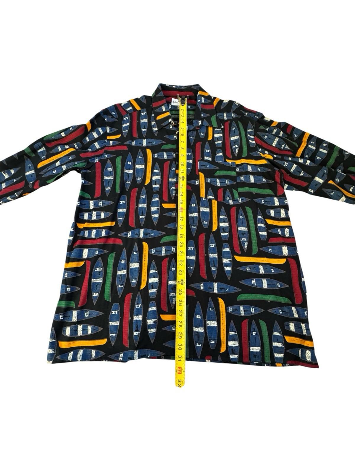 Bullock & Jones Men's Rowing Rowboat Boat Cotton Button Up Down Shirt Swiss XL