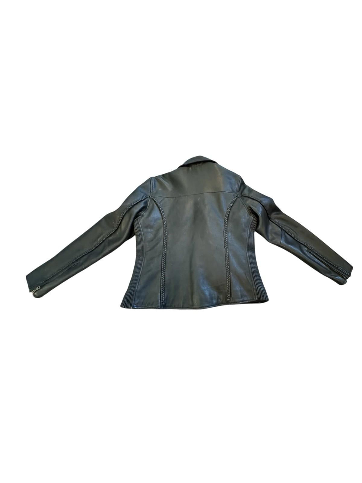 First Classics Black Leather Jacket Womens Motorcycle Biker Lined Thinsulate M