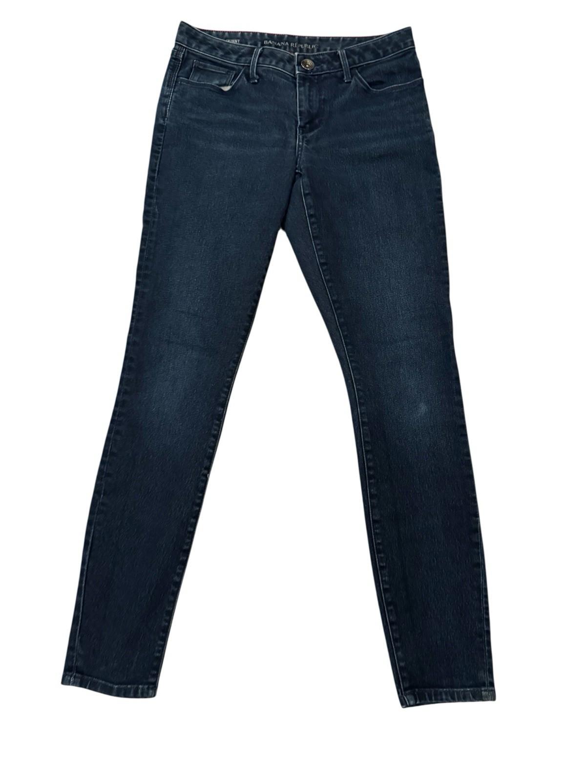 Banana Republic Skinny Jeans Women's Size 26 Blue Low Rise Dark Wash 5-Pocket