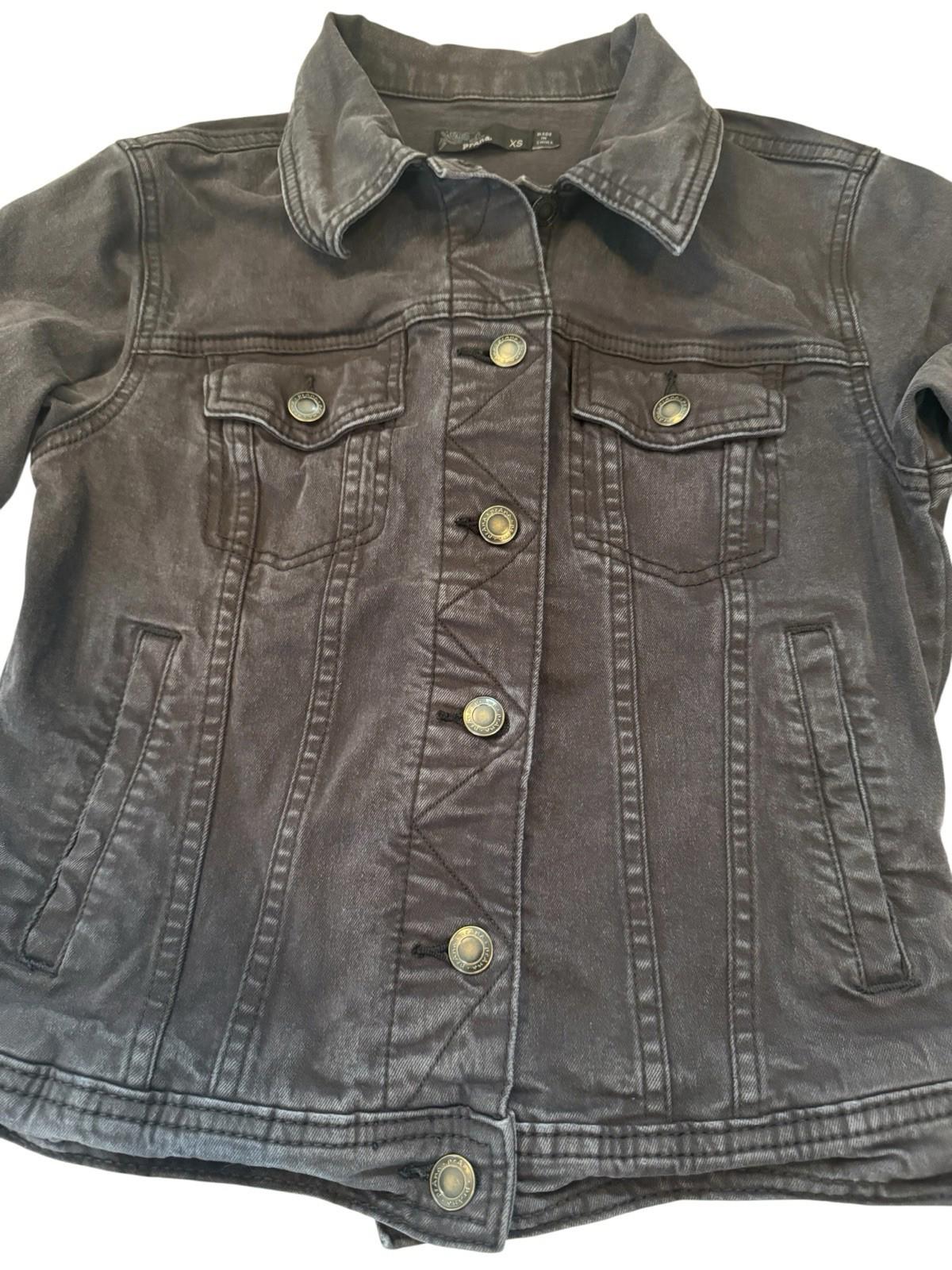 Prana Black Denim Jacket Size Small Women's