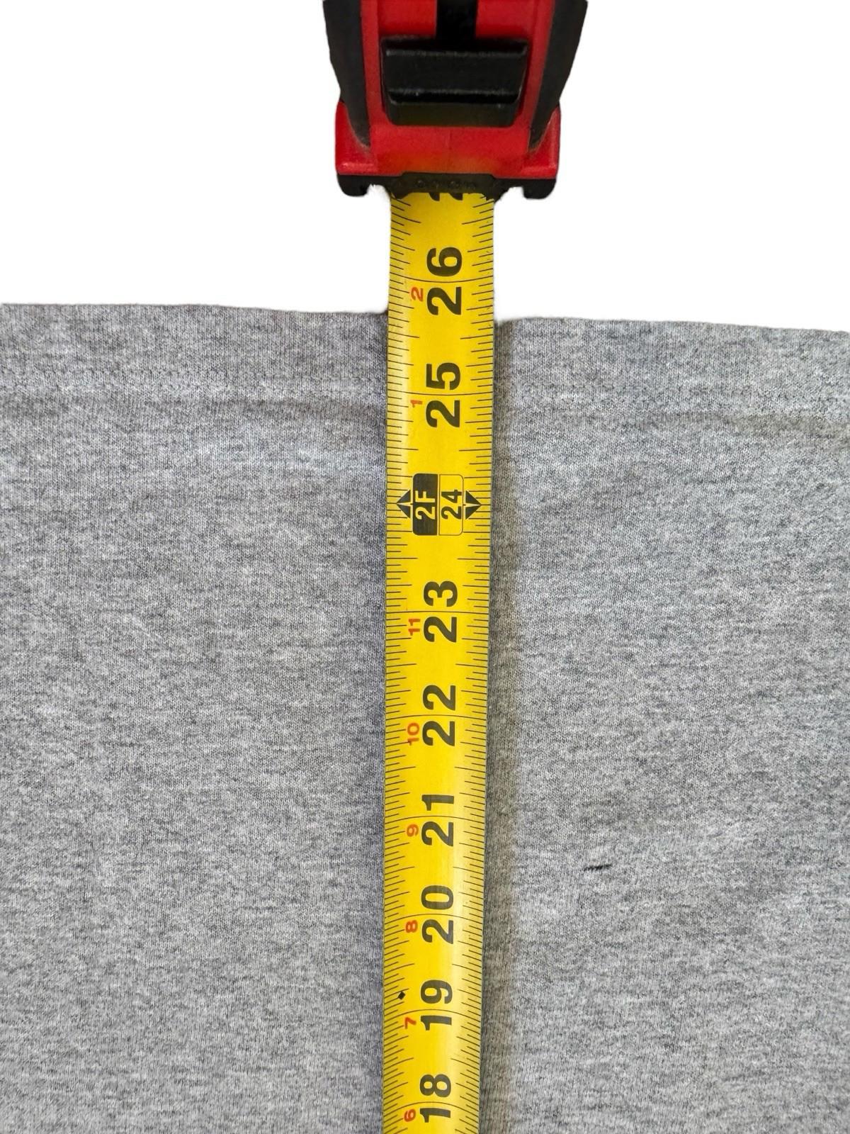 Vintage 1980s CHAMPION Grey Long Sleeve T-Shirt Size Small Black Letters