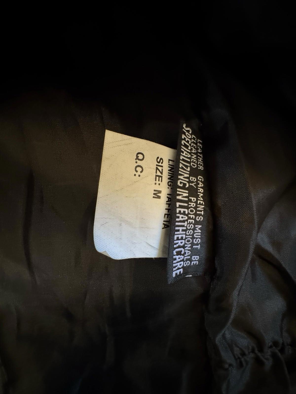 First Classics Black Leather Jacket Womens Motorcycle Biker Lined Thinsulate M