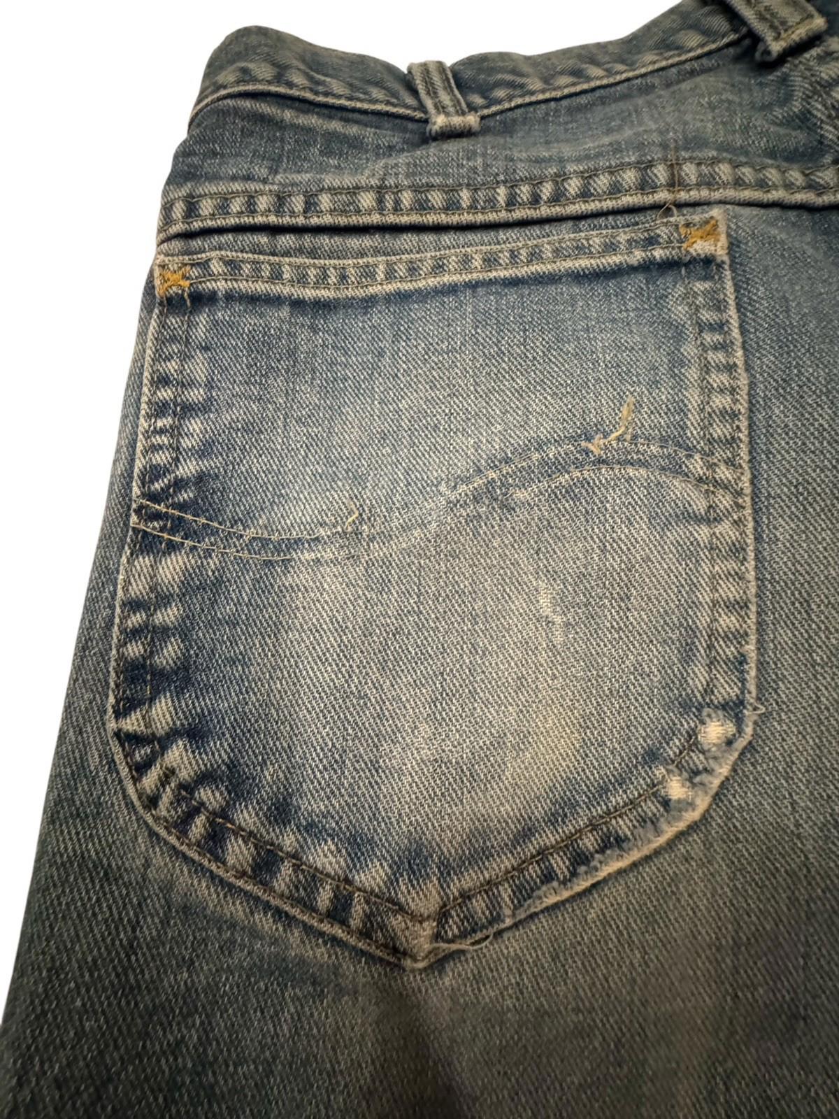 Vintage Lee Rider Jeans 30x30 202-0341 Denim Pants 1970s Talon Zipper 32 x 34