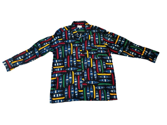 Bullock & Jones Men's Rowing Rowboat Boat Cotton Button Up Down Shirt Swiss XL