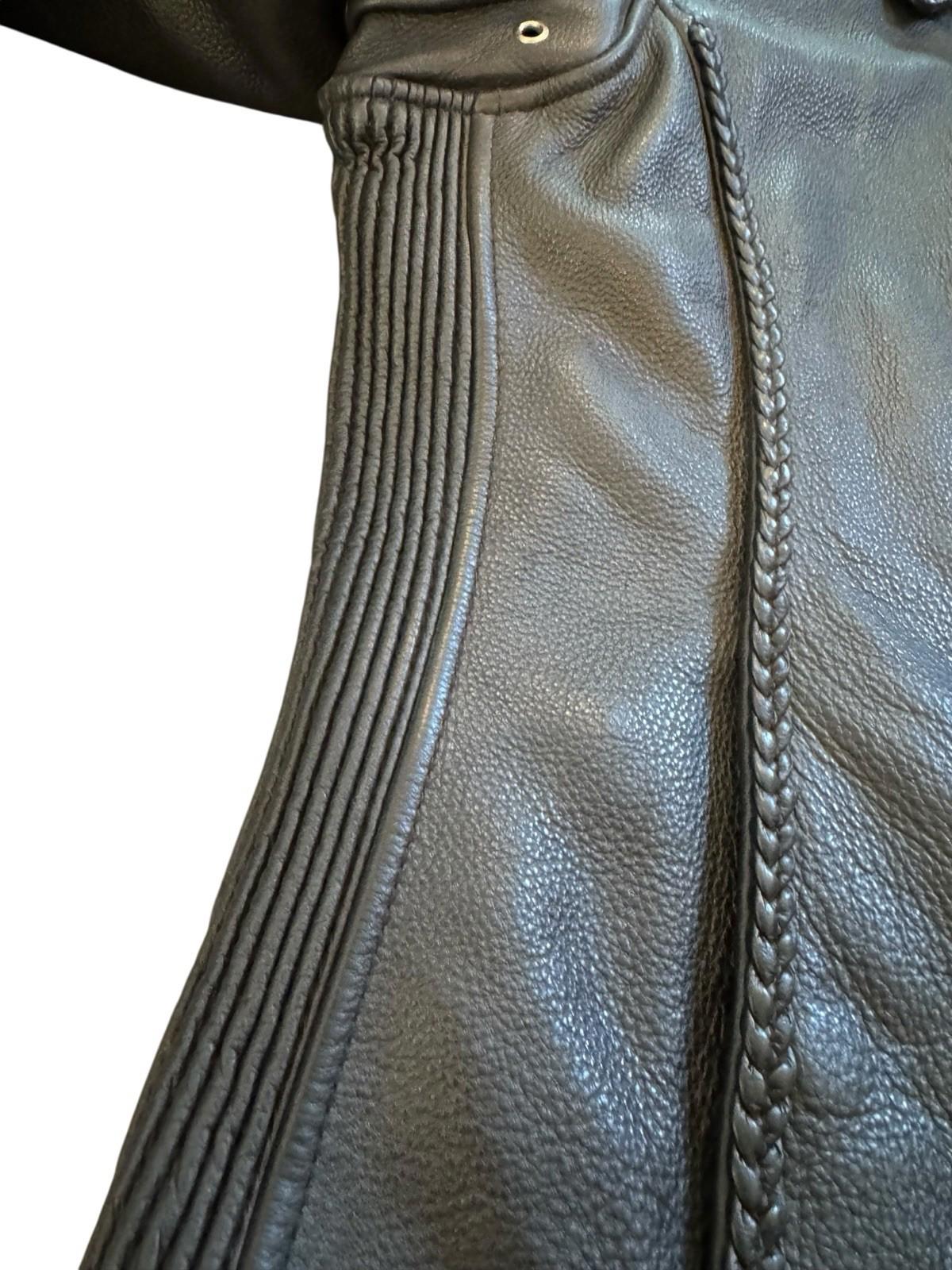 First Classics Black Leather Jacket Womens Motorcycle Biker Lined Thinsulate M