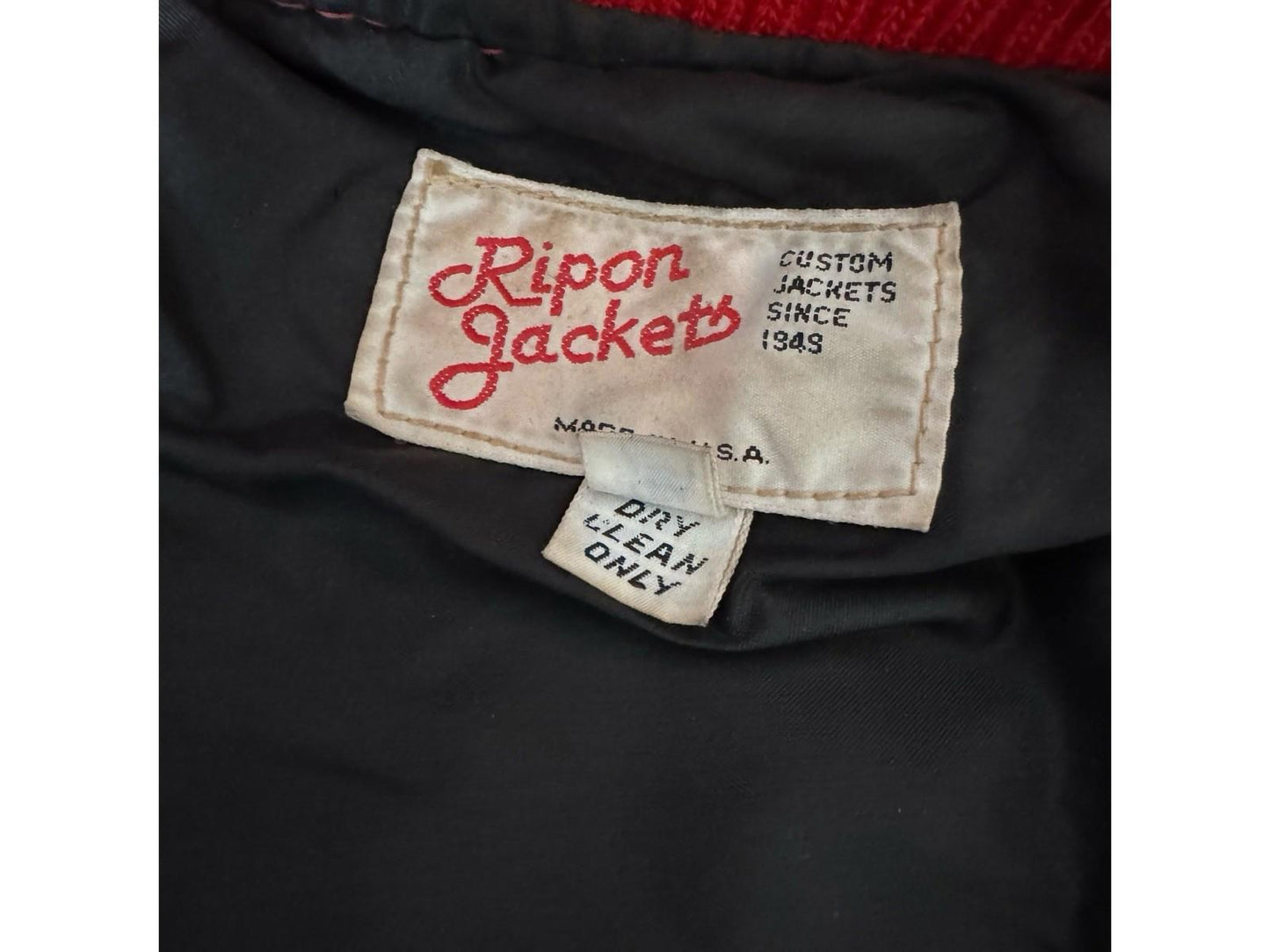 Vintage 1989 Cal Poly Wrestling Football Varsity Jacket Victor Delgadillo 44