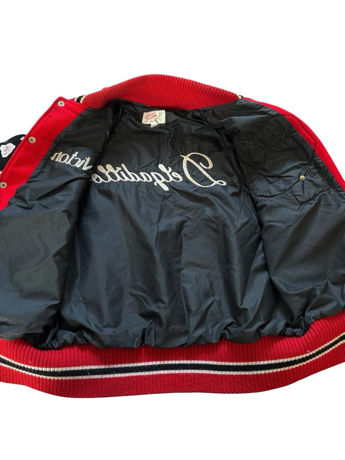 Vintage 1989 Cal Poly Wrestling Football Varsity Jacket Victor Delgadillo 44