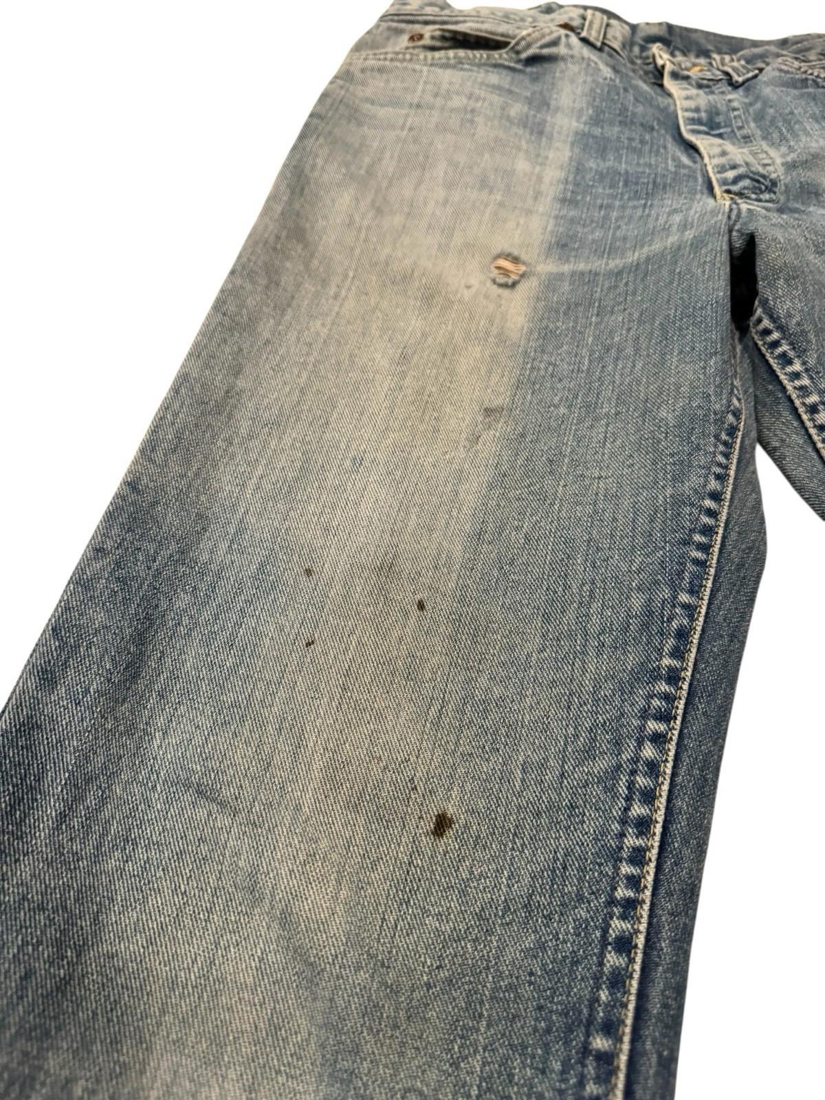 Vintage Lee Rider Jeans 30x30 202-0341 Denim Pants 1970s Talon Zipper 32 x 34