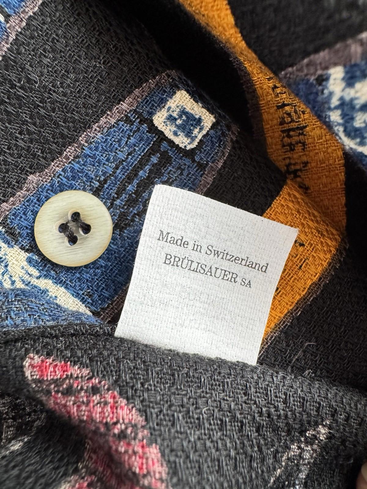 Bullock & Jones Men's Rowing Rowboat Boat Cotton Button Up Down Shirt Swiss XL