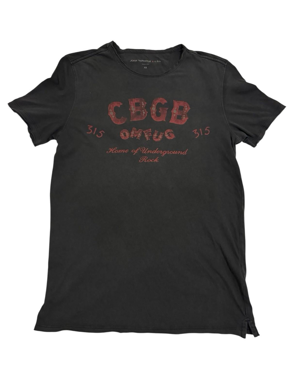 John Varvatos CBGB T Shirt Mens XS Graphic Rock Tee