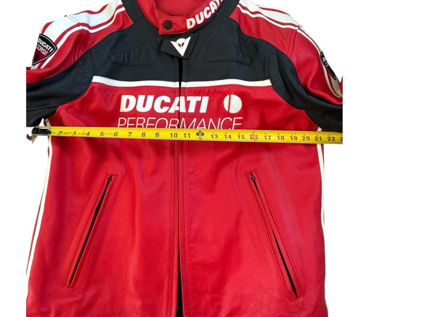 Ducati Performance Dainese Corse Leather Jacket Mens Y2K Motorcycle Biker 56
