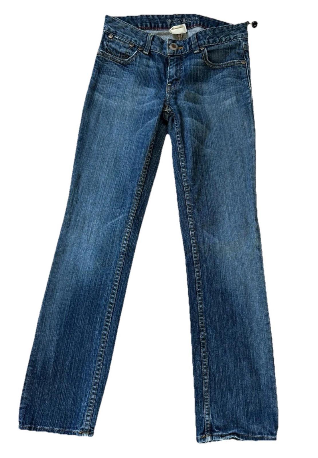 Banana Republic Jeans Womens Petite Stretch Size 2 Dark 16