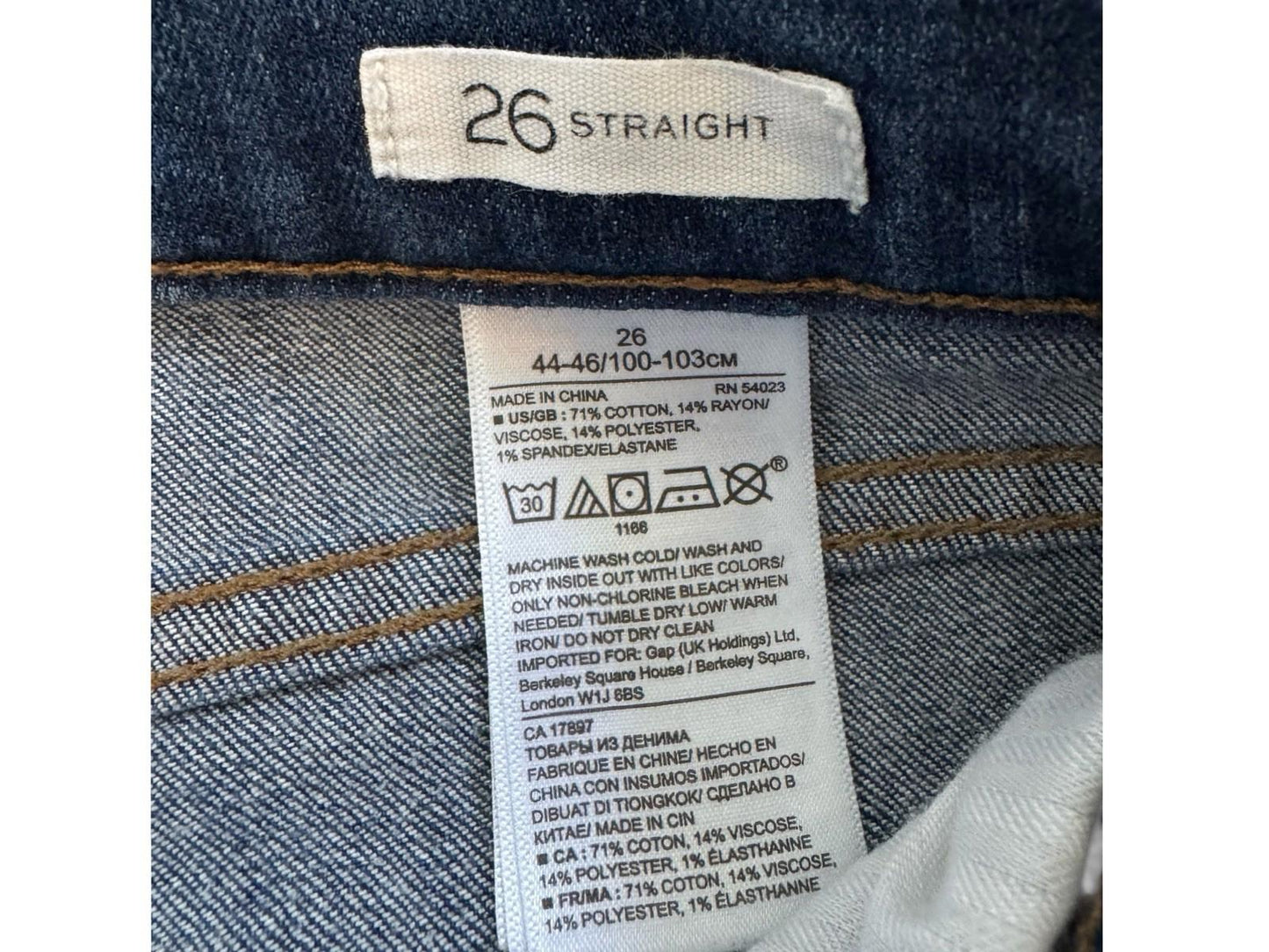 Banana Republic Jeans Womens Straight Leg Size 26 Excellent Condition