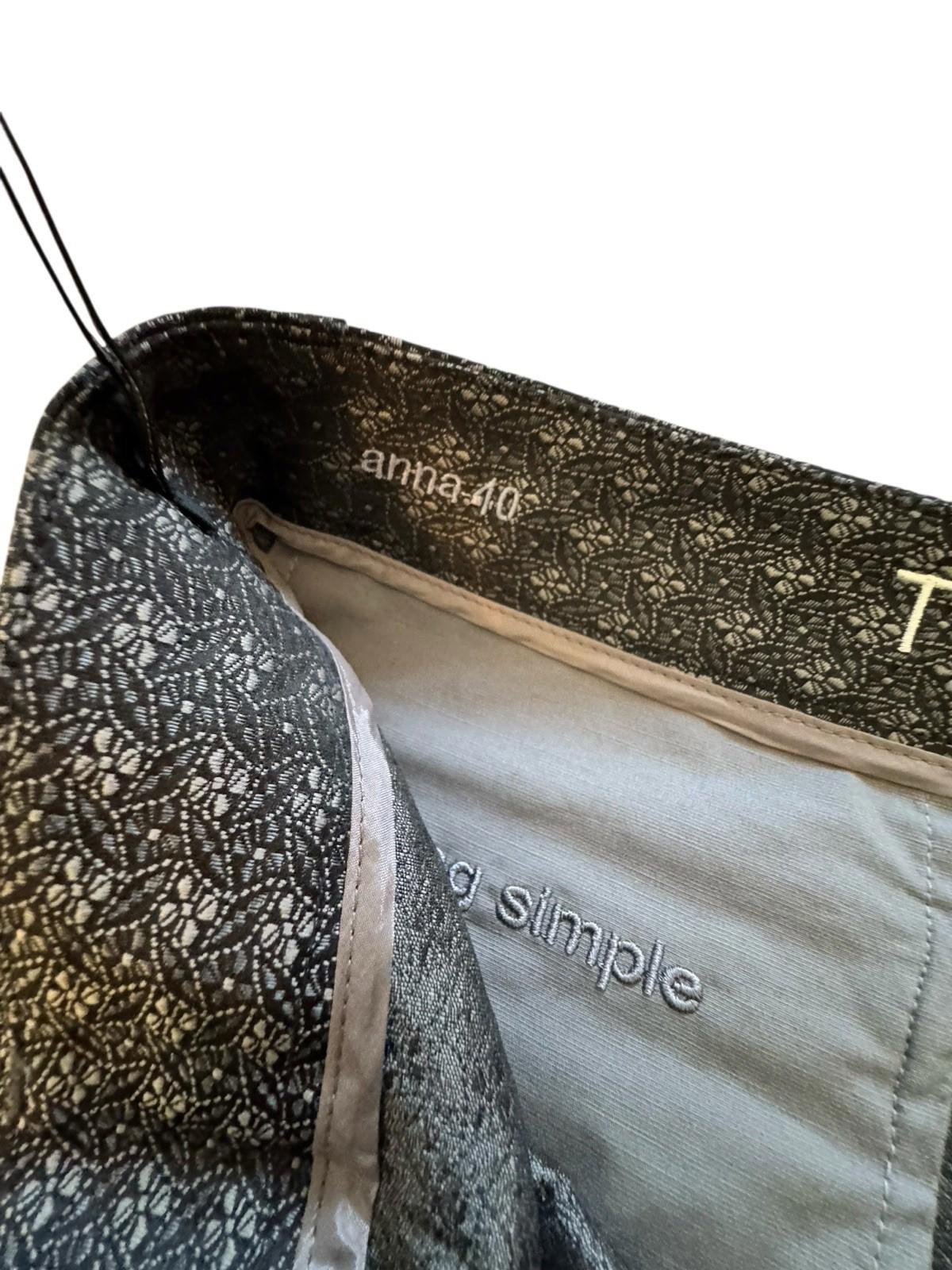 Thinple Italian True Designer Pleated Pants Italy Anna Womens Slacks Size 27