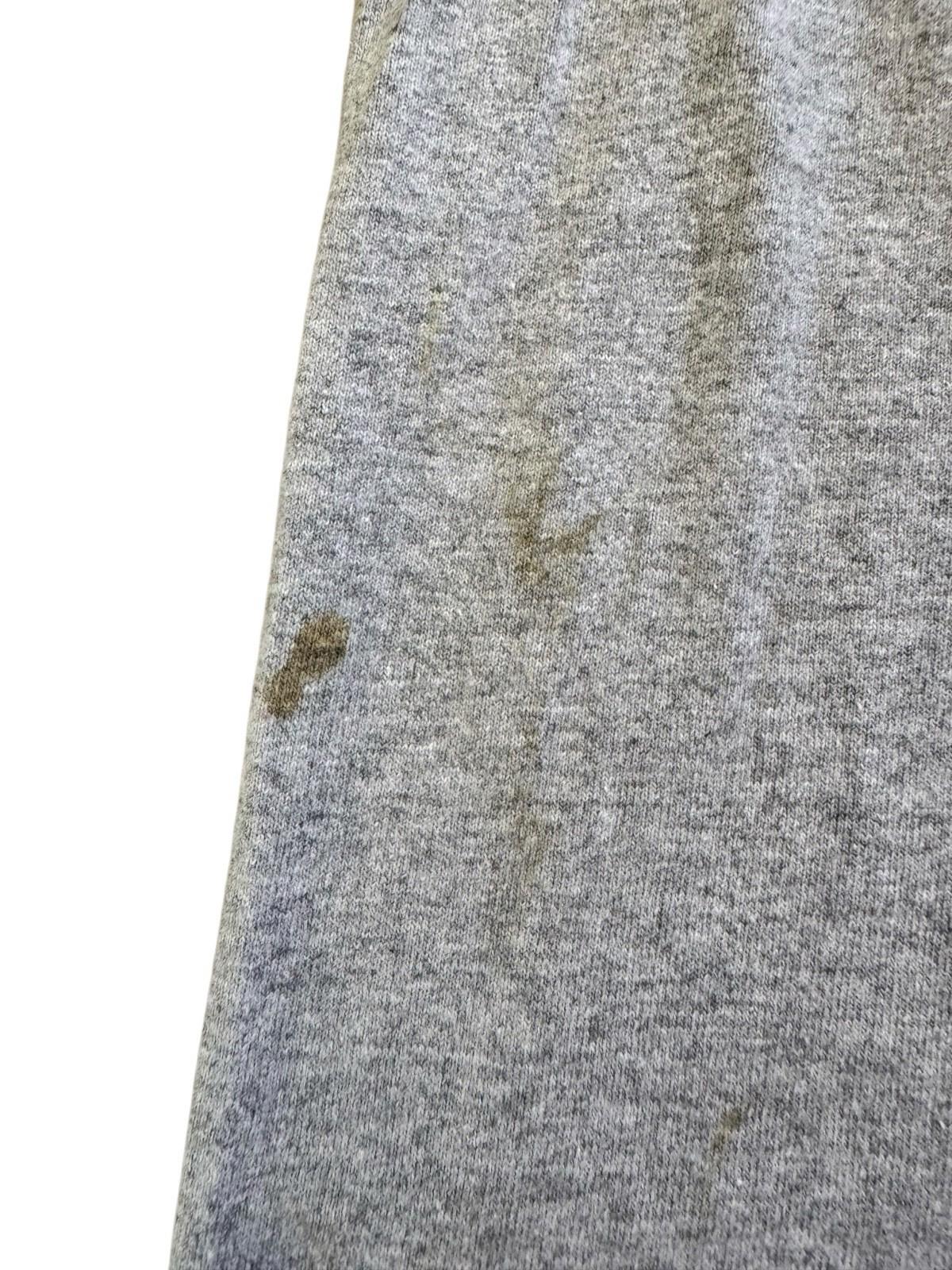 Vintage 1980s CHAMPION Grey Long Sleeve T-Shirt Size Small Black Letters