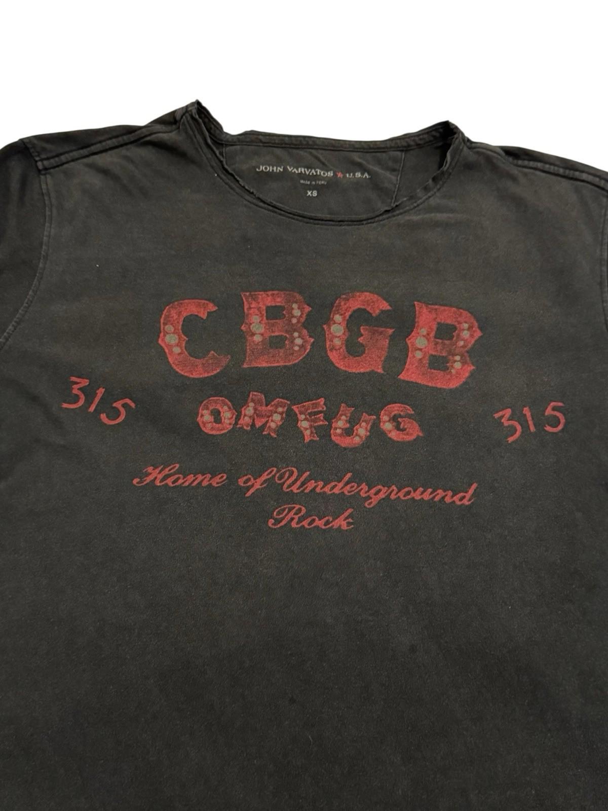 John Varvatos CBGB T Shirt Mens XS Graphic Rock Tee