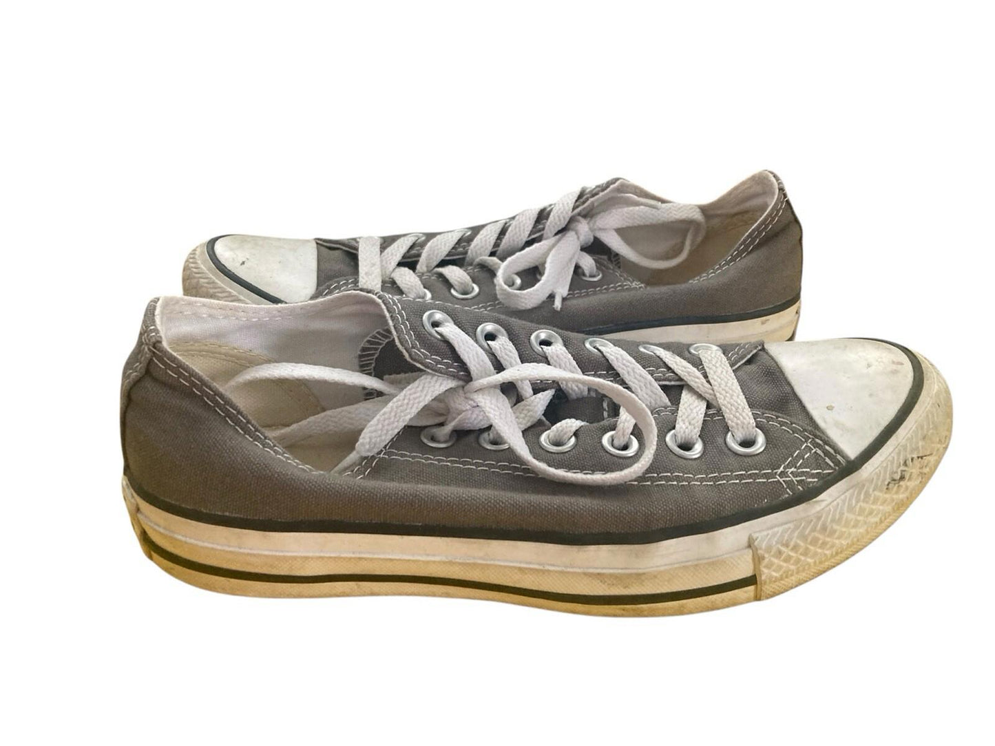 THREE Pairs of Converse Sneakers Chuck Taylor Kicks Womens Size 7 Pink Blue Grey