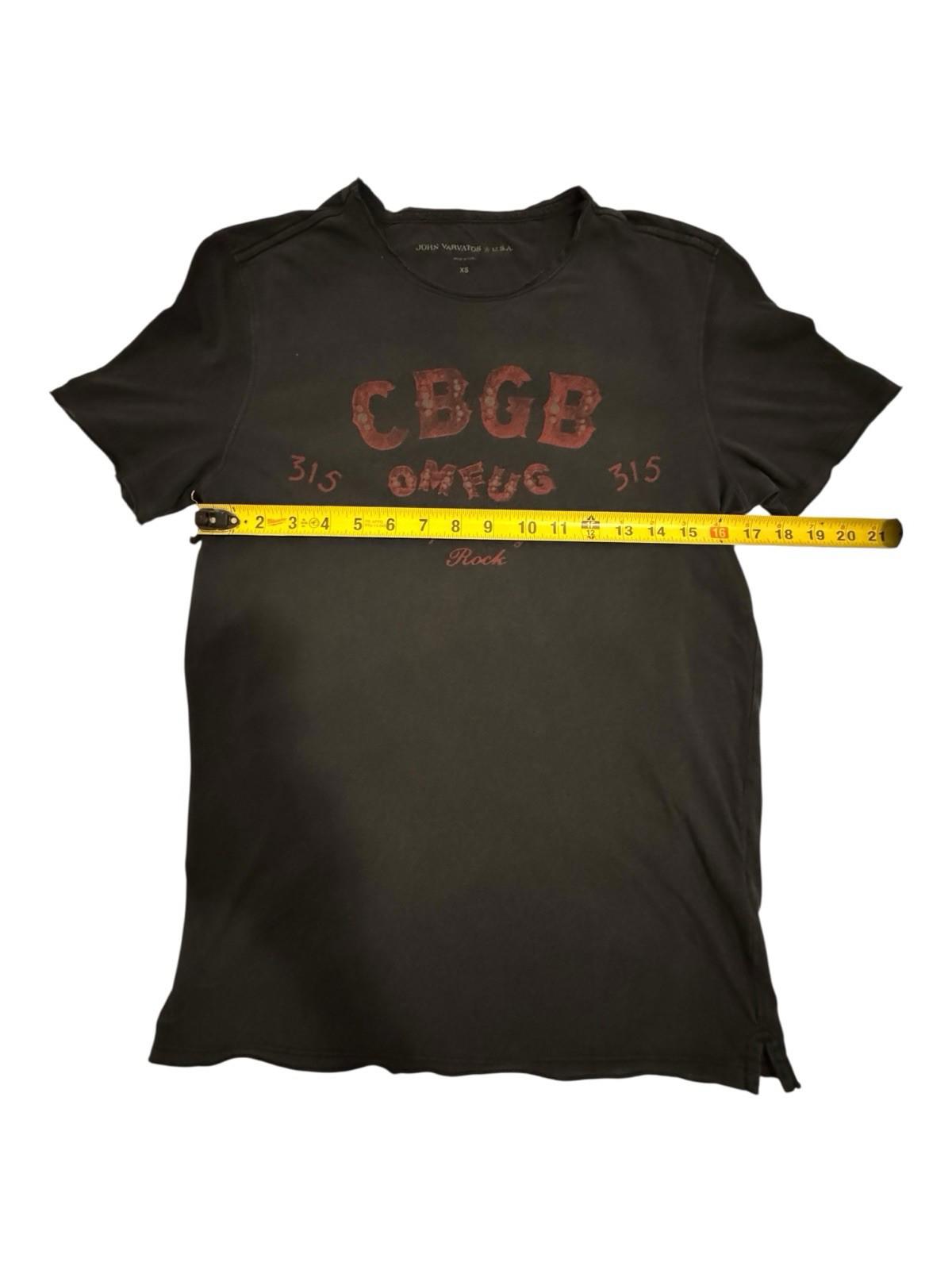 John Varvatos CBGB T Shirt Mens XS Graphic Rock Tee